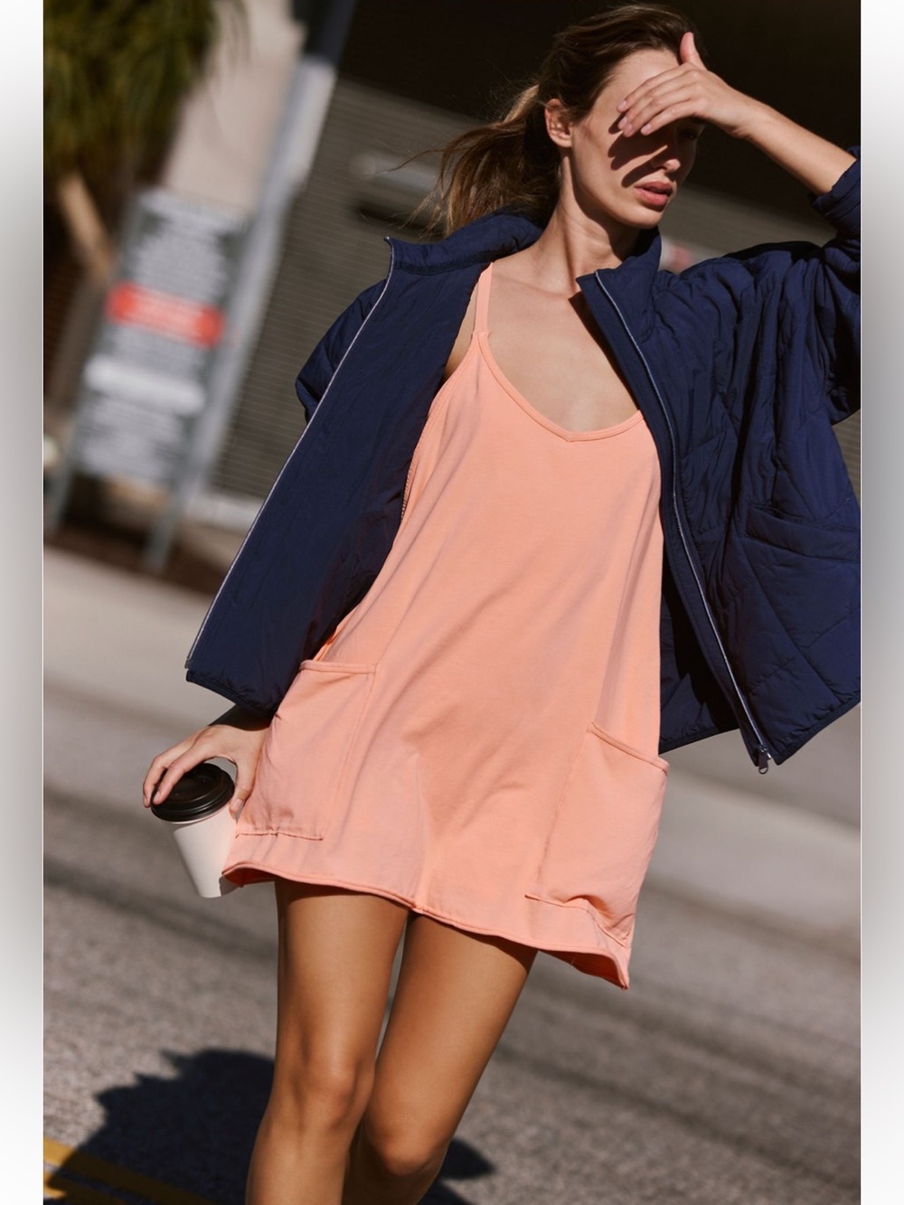 Free People Movement Hot Shot Mini Dress Fruit Punch Medium nwot